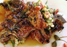 Tarragon and Shallot Roasted Veal Chop
